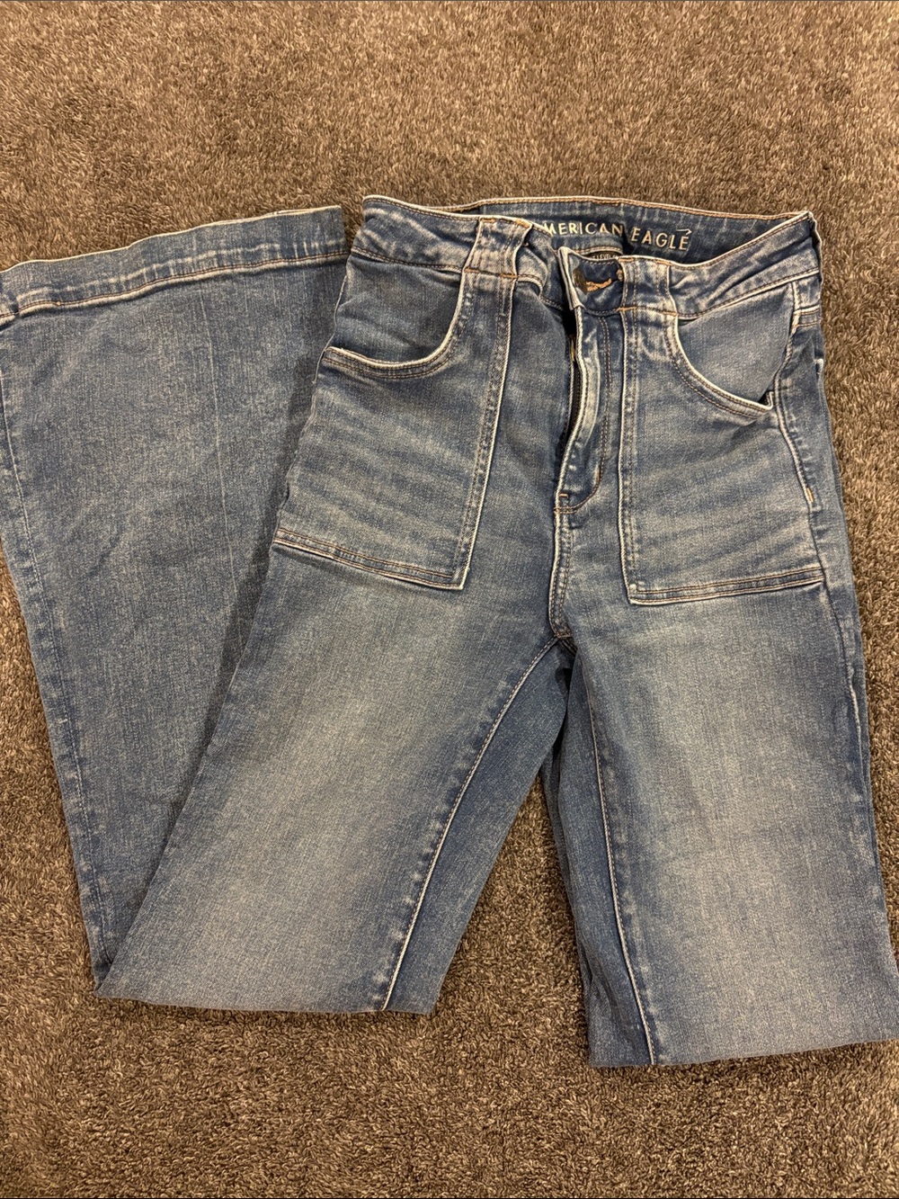 American Eagle Blue Stretch Denim Jeans